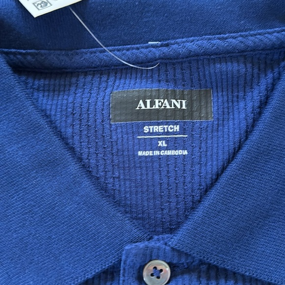 NEW Men’s Alfani Stretch Short Sleeve Polo size XL NWT & Bag - Picture 5 of 6